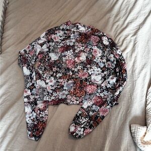 Floral Long Sleeve Women's Top